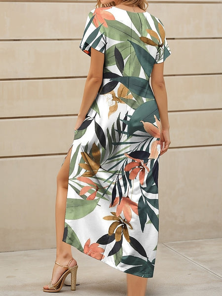 Women's Midi Dress Knit Dress Casual Dress Sundress A Line