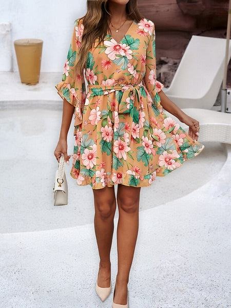 Women's Mini Dress Casual Dress Floral Dress Summer Dress