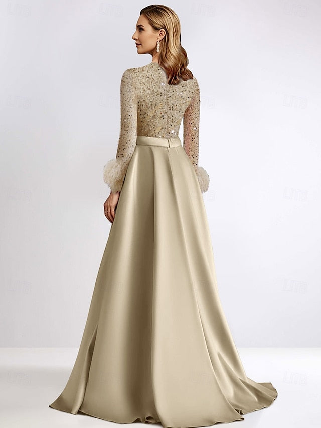 Evening A-Line Floor Formal Long Length Gown Dress Elegant FashionChic