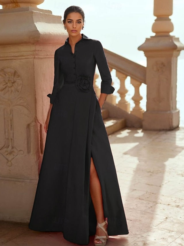 Evening Elegant Length Floor Formal A-Line Wedding Dress Gown FashionChic