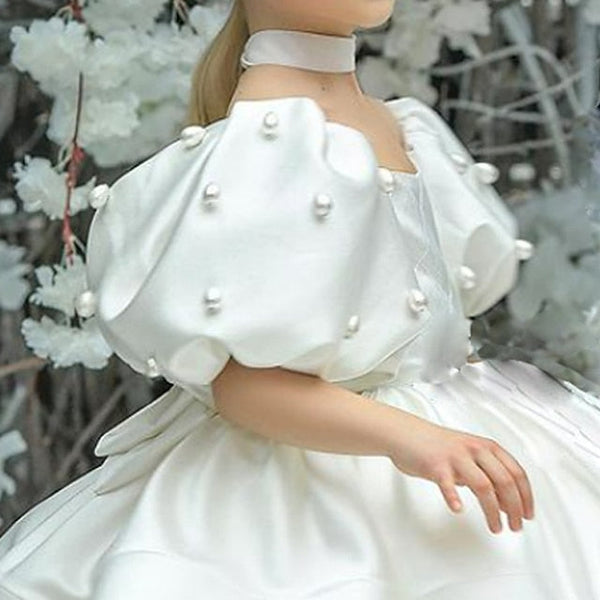 Girls' Kids Solid Dress Flower Color Girl FashionChic