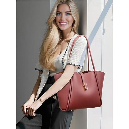 Green Faux Tote Women's Bag Leather FashionChic