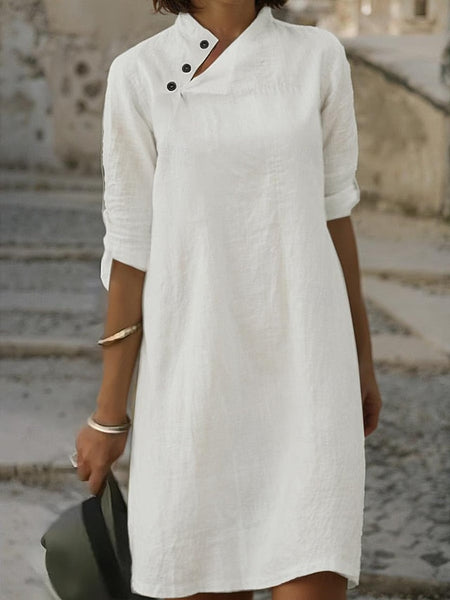 Women's Black White Pink Summer Spring Mini Dress White FashionChic