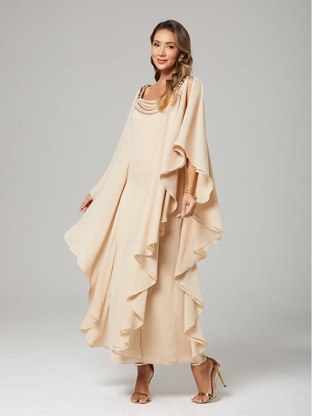 / Guest Sheath the Wedding of Mother Dress Bride Elegant Column FashionChic