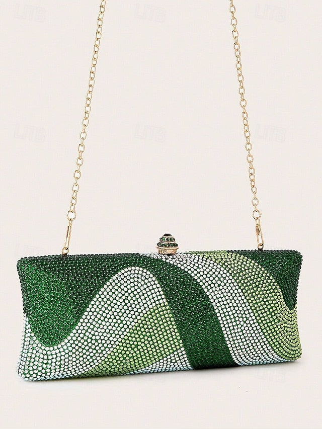 Evening Chain with Clutch Crystal Women's Strap Bag FashionChic