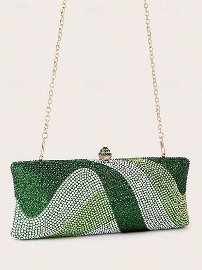 Evening Chain with Clutch Crystal Women's Strap Bag FashionChic