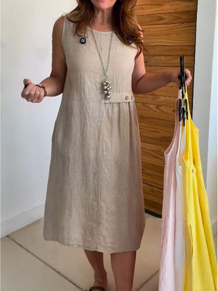 Women's Midi Dress Sundress Vacation Casual Boho Holiday