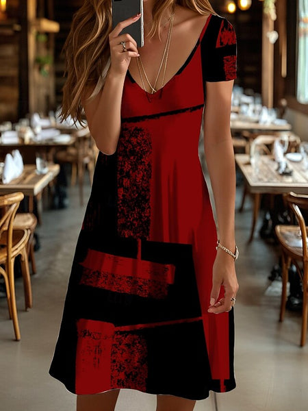 Women's Mini Dress Knit Dress Casual Dress T Shirt Dress FashionChic