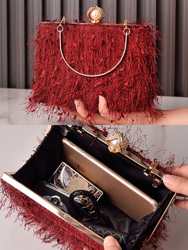 Party Women's Green Elegant Christmas Red Handbag – FashionChic