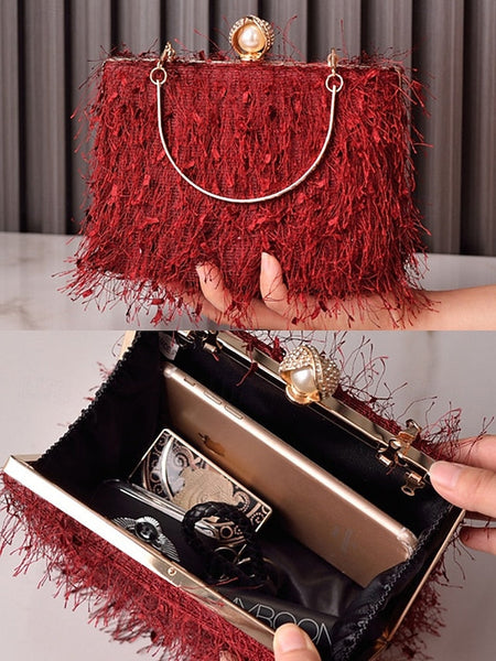 Party Women's Green Elegant Christmas Red Handbag – FashionChic