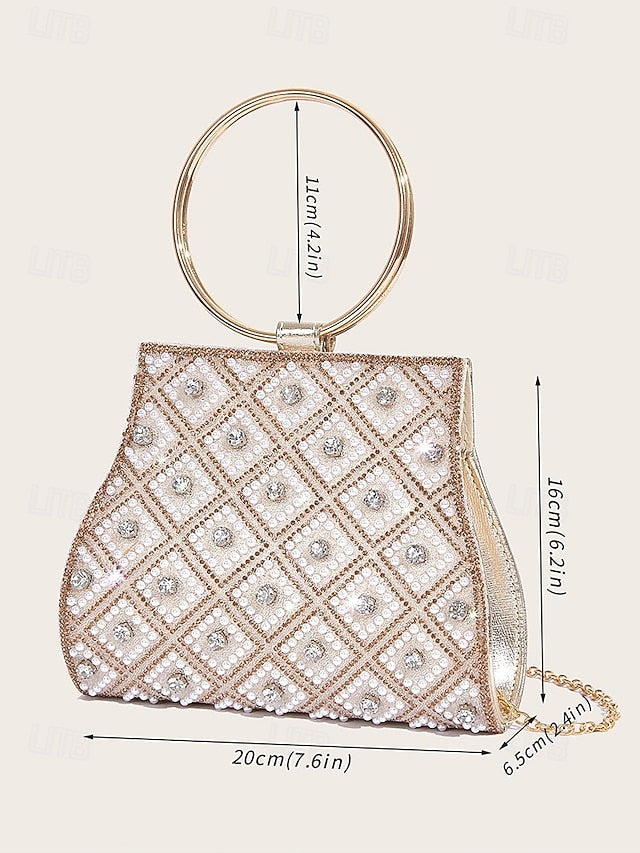 – Embellished Clutch Women's Rhinestone Bag Evening FashionChic