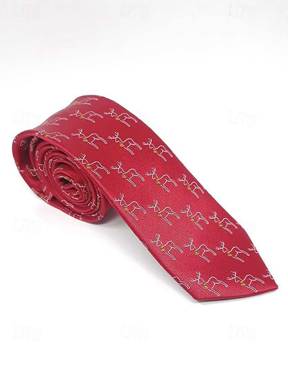 Santa Necktie with Christmas Men's FashionChic