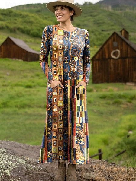 Women's Maxi Dress T Shirt Dress Tee Dress Casual Daily FashionChic