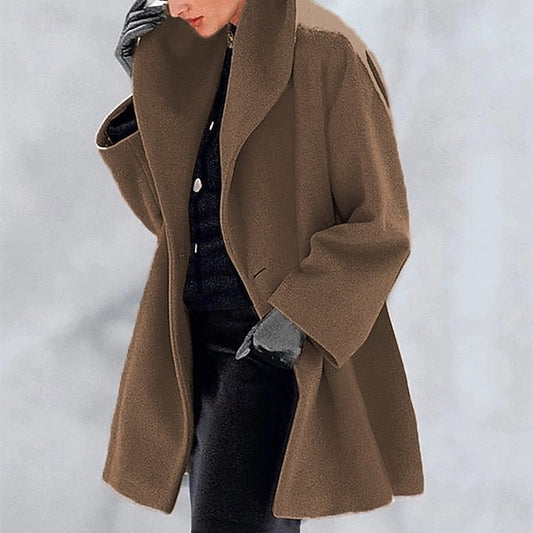 Comfortable Warm Furs Buttons Faux Women's Coat Fur FashionChic
