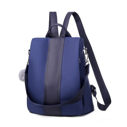 Convertible Pom Backpack Faux Purse Leather with Women's FashionChic
