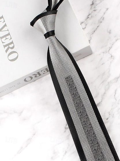 with Necktie Pattern Classic Polyester Men's FashionChic