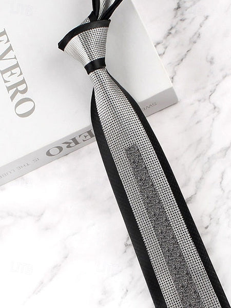 with Necktie Pattern Classic Polyester Men's FashionChic