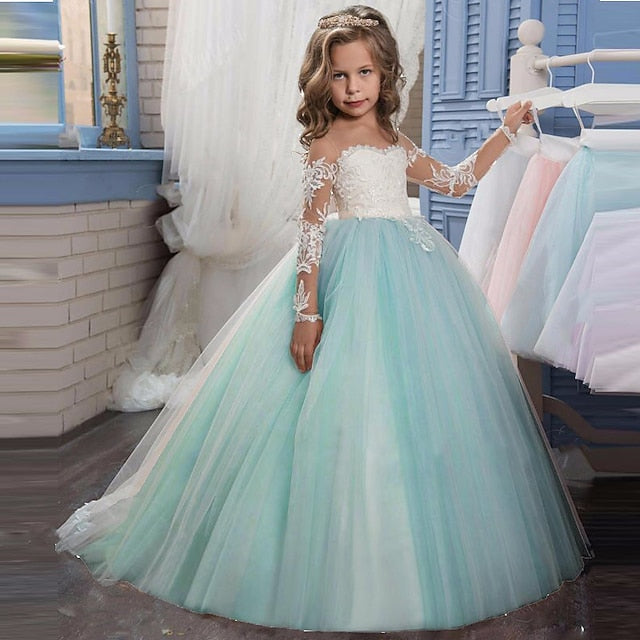 Dress Girls' Flower Princess First Girl Communion FashionChic