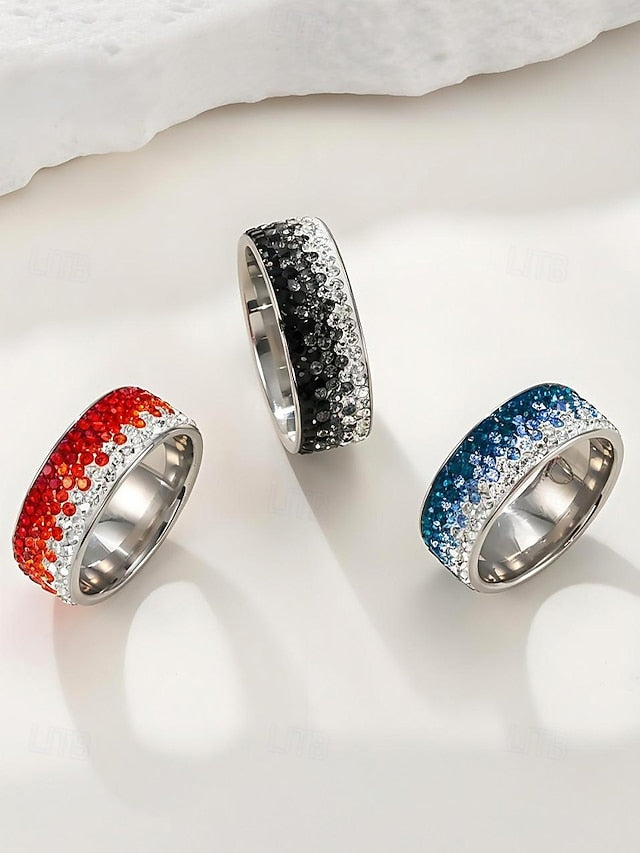 Ring Men's Stylish Steel Stainless – Red Christmas FashionChic