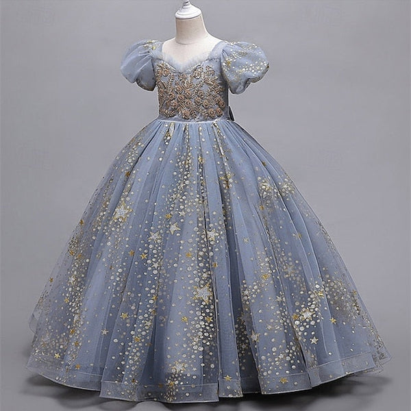 Princess Girls' Girl Kid's Flower Dress FashionChic