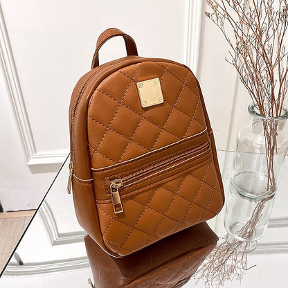 Front Backpack with Stylish – Zipper Quilted Pocket Mini and FashionChic