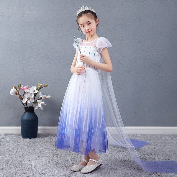 Elsa Princess Cosplay Flower Girl Dress Movie Girls' FashionChic