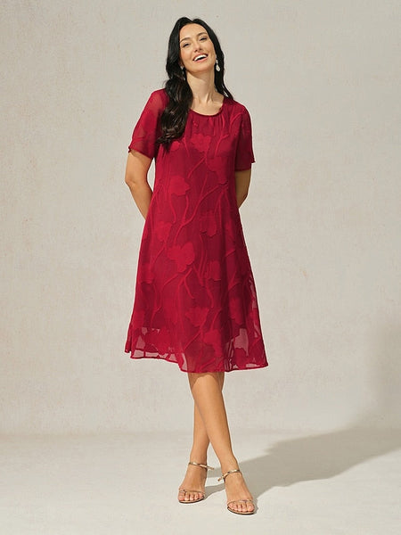 Women's Knee Length Dress Chiffon Dress Elegant Casual FashionChic