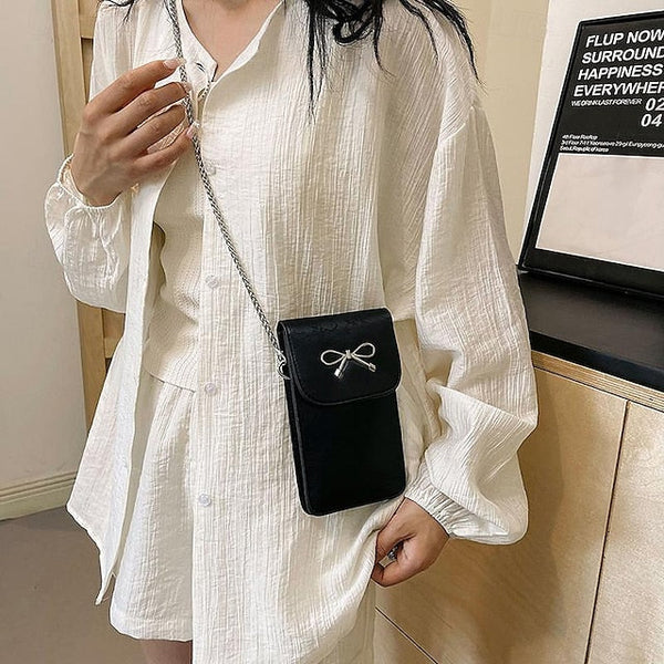 Leather Women's Phone Bag Daily PU Mobile Crossbody FashionChic