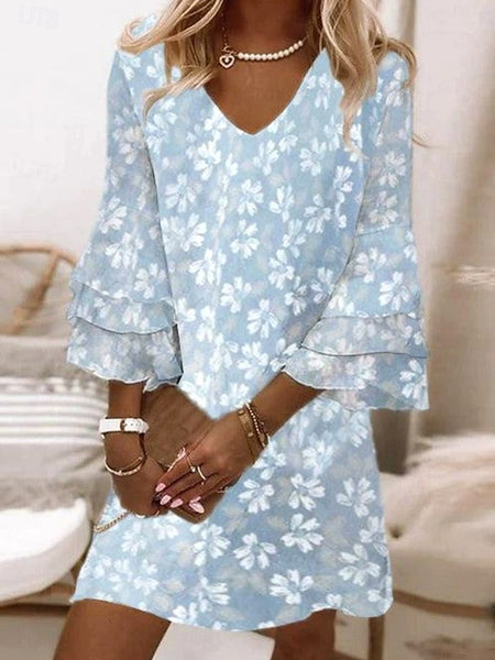 Women's Mini Dress Sundress A Line Dress Bohemia Vacation