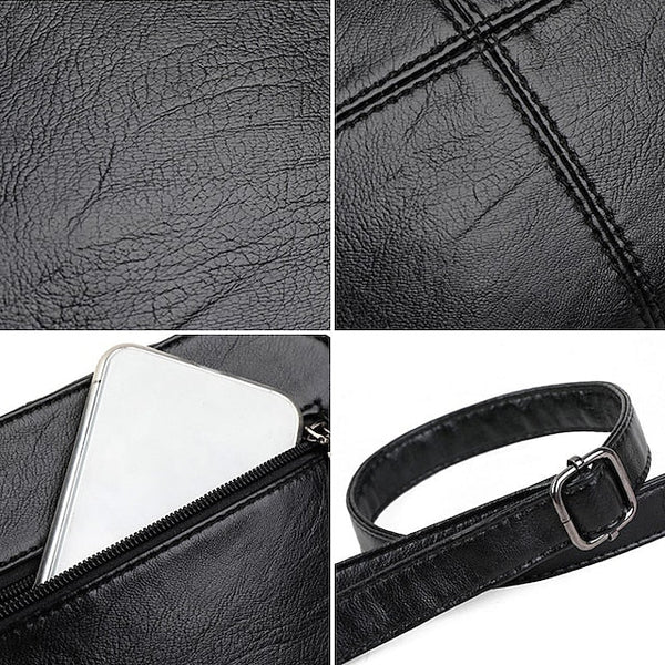 Leather Red Faux – Crossbody Bag Women's Small Minimalist FashionChic