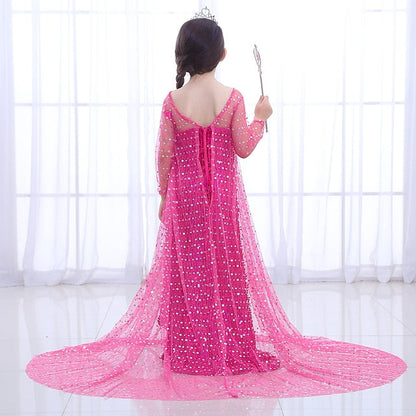 Princess Dress Movie Girl Frozen Elsa Flower Girls' FashionChic