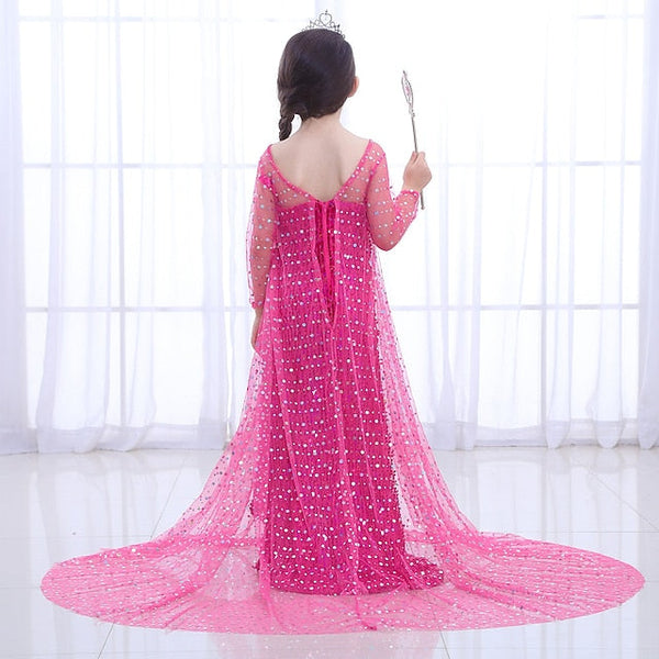 Princess Dress Movie Girl Frozen Elsa Flower Girls' FashionChic