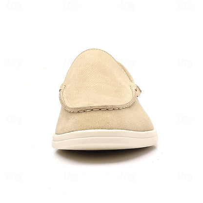 Loafers Men's Slip-On Blue Faux Light – Breathable Casual FashionChic