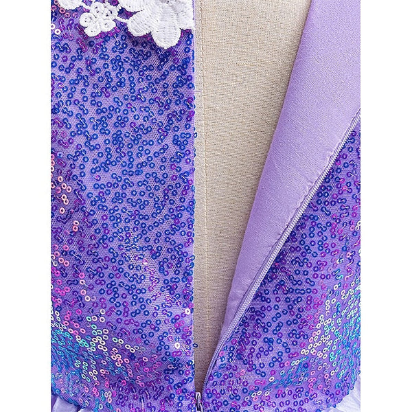 Rapunzel Flower Dress Girl Party Theme Princess Fairytale Sofia FashionChic