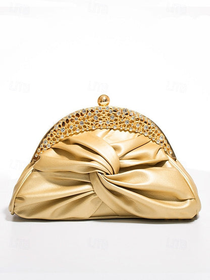 Evening – Rhinestone Women's Clutch Leather Bag Faux FashionChic