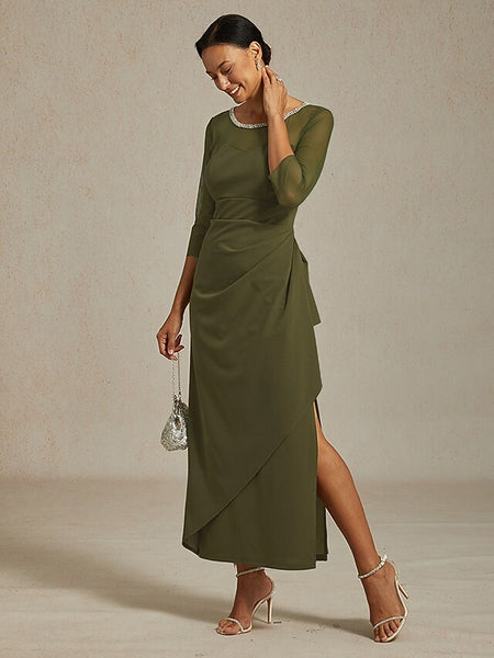 Women's Maxi Dress Sheath Dress Elegant Party Formal Solid FashionChic
