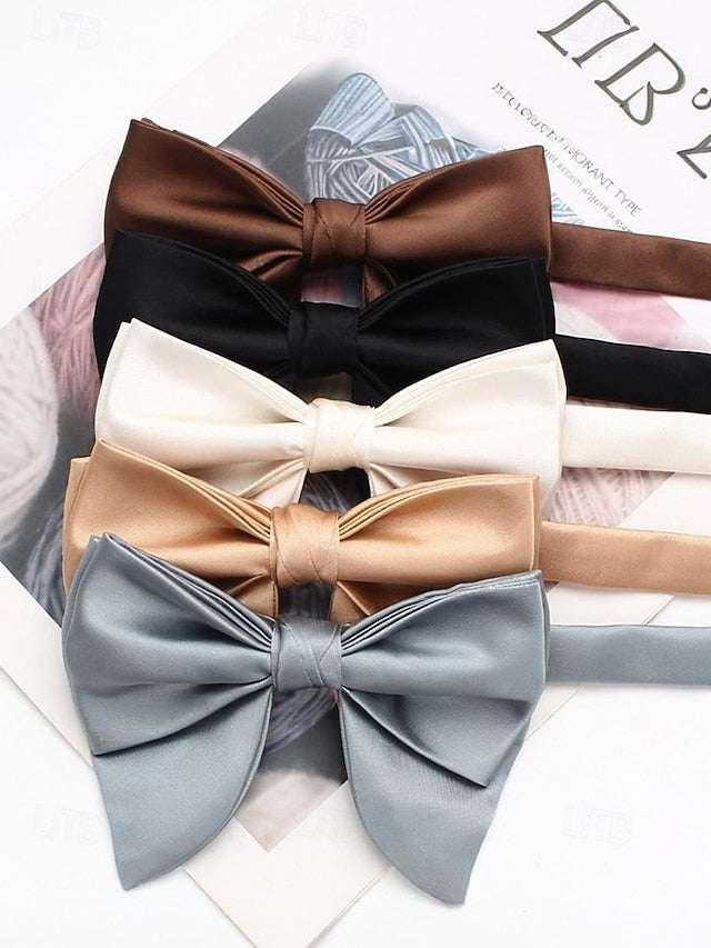 Men's in Multiple Satin Colors Bow Tie FashionChic