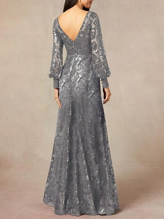 Elegant Mother of A-Line Bride Formal Guest Dress the Wedding FashionChic