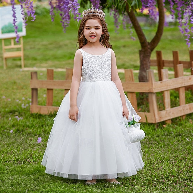 Princess Kid's Flower Girl Girls' Dress FashionChic