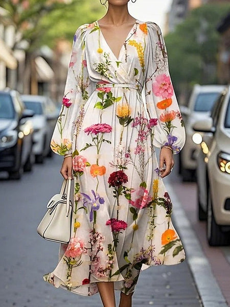 Women's Midi Dress Casual Dress Print Dress Elegant Fashion FashionChic