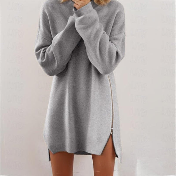 Women's Sweater Dress Jumper Dress Casual Dress Mini Dress FashionChic