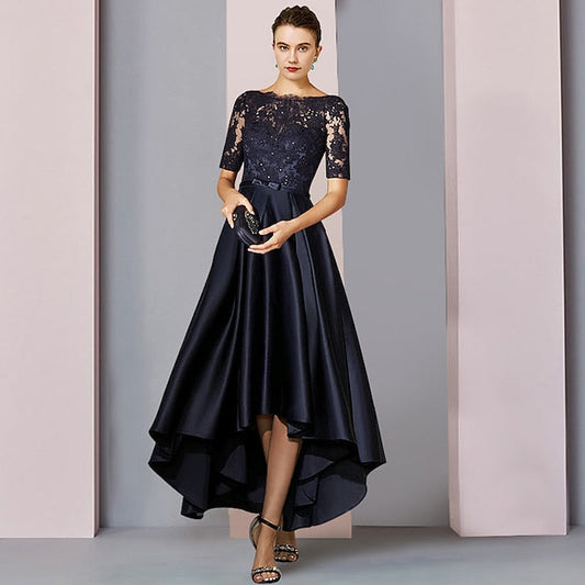Elegant Dress Guest High A-Line Mother Low the of Wedding Bride FashionChic