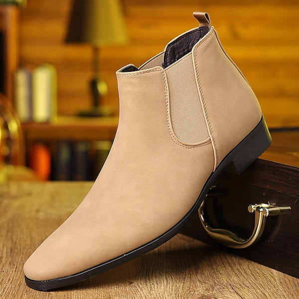 Casual Boots- Chelsea Men's Business Ankle Boots for FashionChic