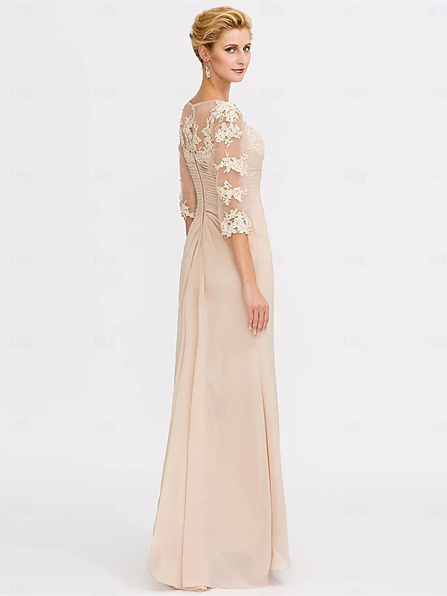 Elegant Guest Mother Dress Size Wedding Bride Plus A-Line of the FashionChic