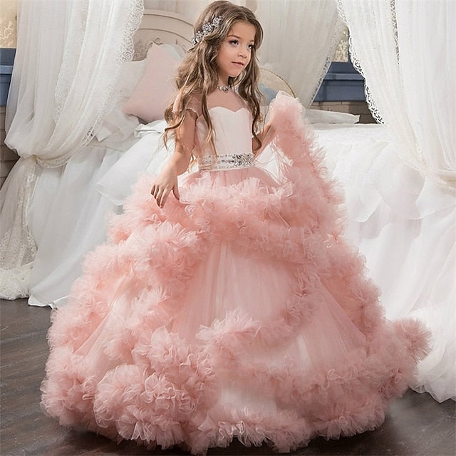 Girl Flower Dress Kid's Girls' Princess FashionChic