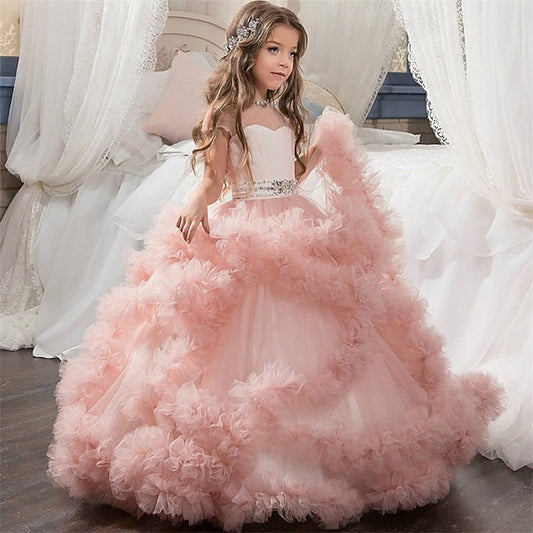 Girl Flower Dress Kid's Girls' Princess FashionChic