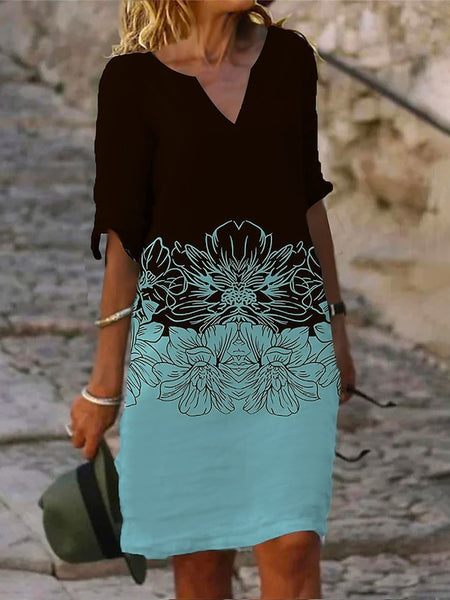 Women's Mini Dress Petite Dress T Shirt Dress Tee Dress