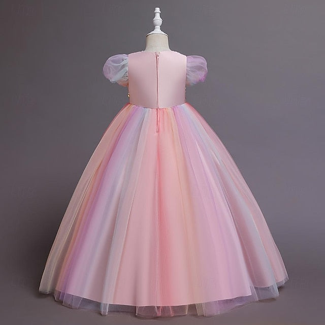 Sequin Flower Dress Girl Kids Girls' Party FashionChic