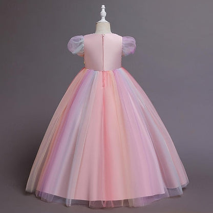 Sequin Flower Dress Girl Kids Girls' Party FashionChic