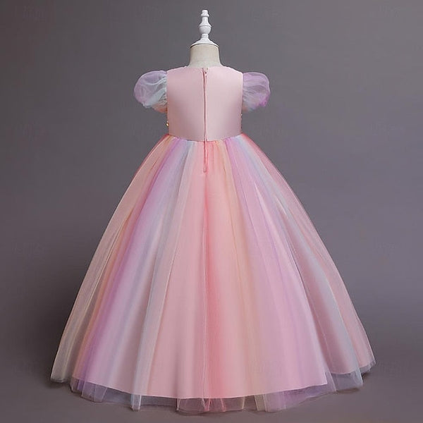 Sequin Flower Dress Girl Kids Girls' Party FashionChic